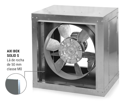 Caixa de ventilação - Novovent Axi Box Solid